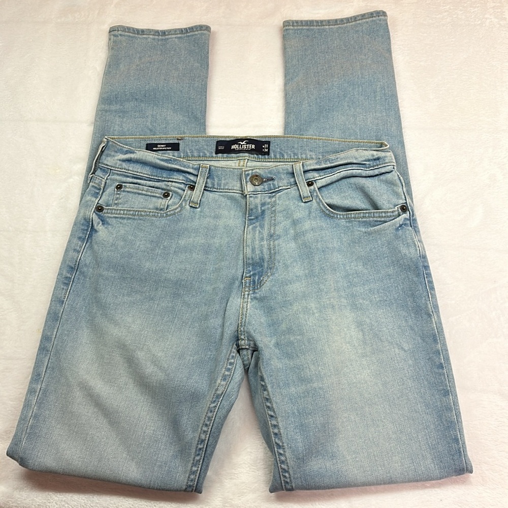 Hollister Skinny Epic Flex Lightwash Five Pocket Jean 31W 34L EUC